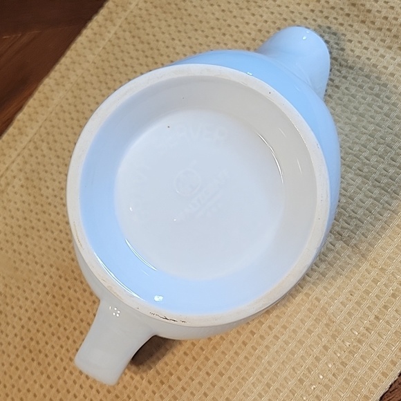 Pfaltzgraff Vintage Poetry Blue Roses ~ Floral Pattern Gravy Server - Picture 3 of 5